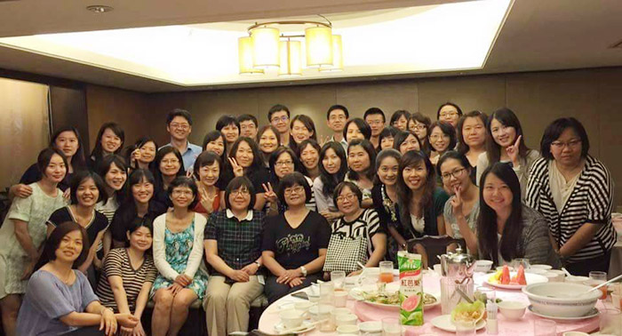 台灣團隊偷偷幫Lilia老師辦的謝師宴。