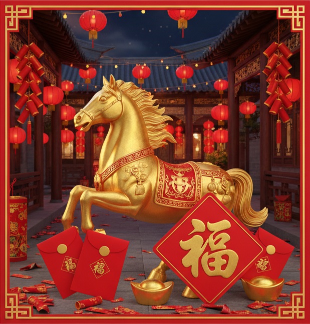 農曆新年AI賀卡範例