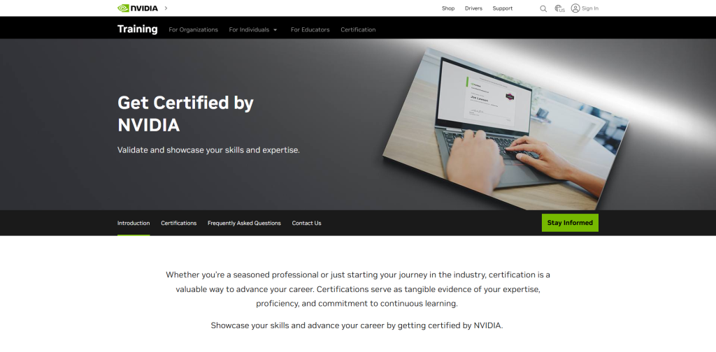 NVIDIA認證專業計畫