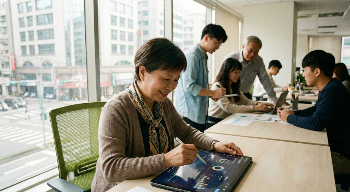當企業對中高齡的 AI 能力期待明顯低於全齡人才,卻同時發現多數中高齡已主動學習、嘗試並實際使用 AI 工具,真正的問題便浮現了:這不是能力落差,而是投資與支持的落差。調查顯示,超過四成企業未提供任何 AI 培訓資源,卻將 AI 視為「基本技能」;中高齡員工被要求跟上,卻沒有被給予同等的學習條件。當期待高、支援低成為常態,中高齡自然被困在數位鴻溝中——不是因為他們學不會,而是因為企業從一開始,就沒有打算好好培養。