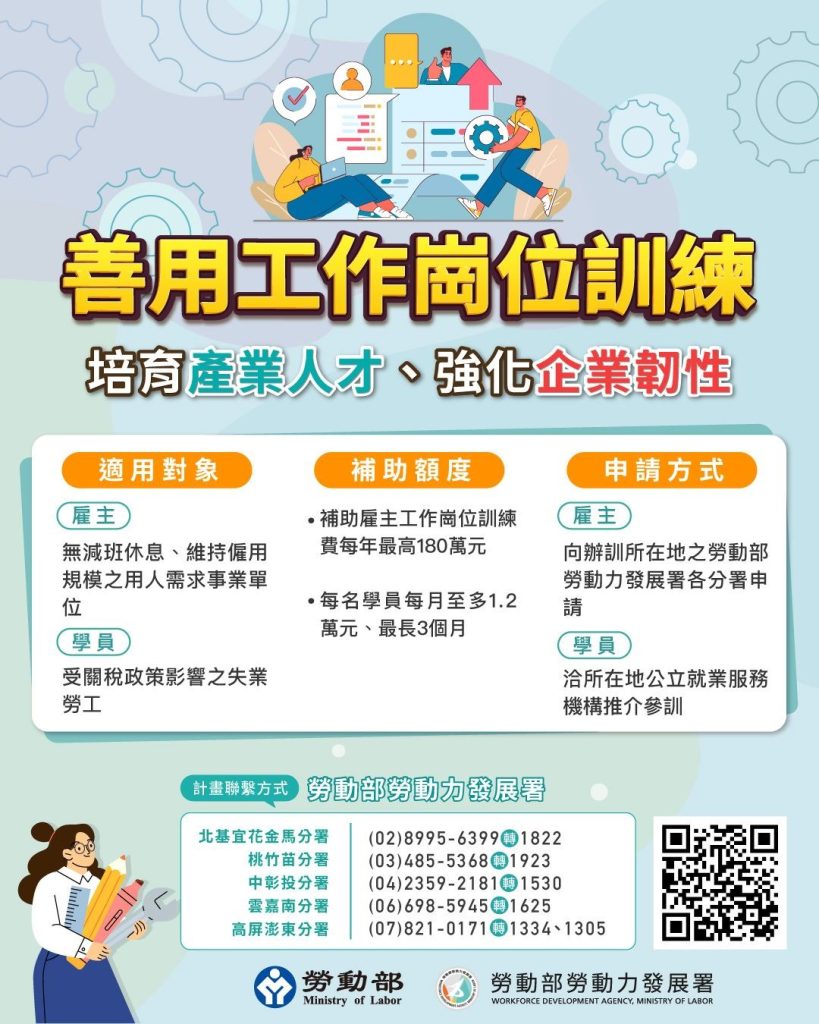 善用工作崗位訓練