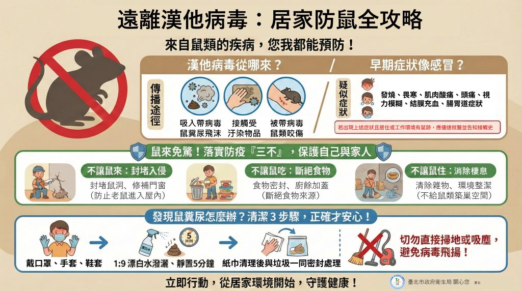 漢他病毒防治從居家防鼠做起！