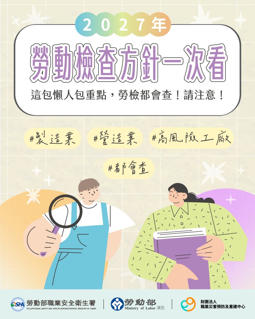 2027年勞動檢查方針一次看