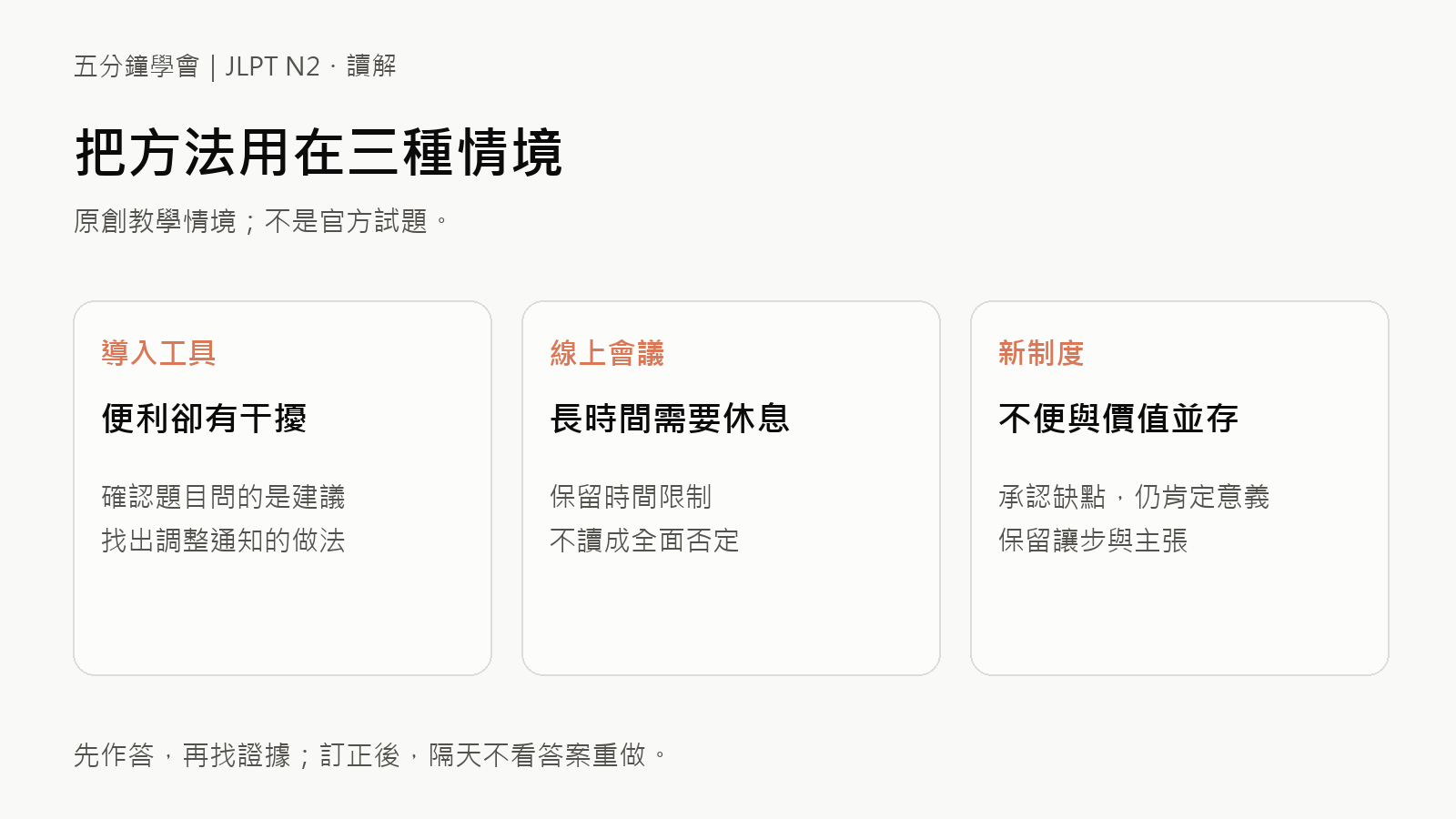5分鐘學會讀解轉折：抓出文章真正的重點的原創應用情境