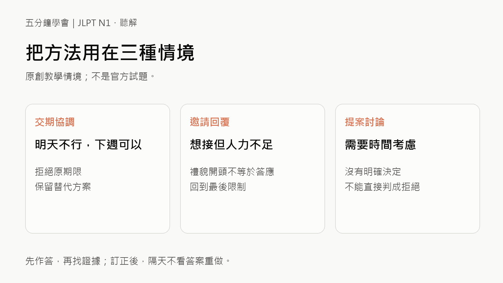 5分鐘學會日語委婉拒絕:從上下文判斷真正的回應的原創應用情境