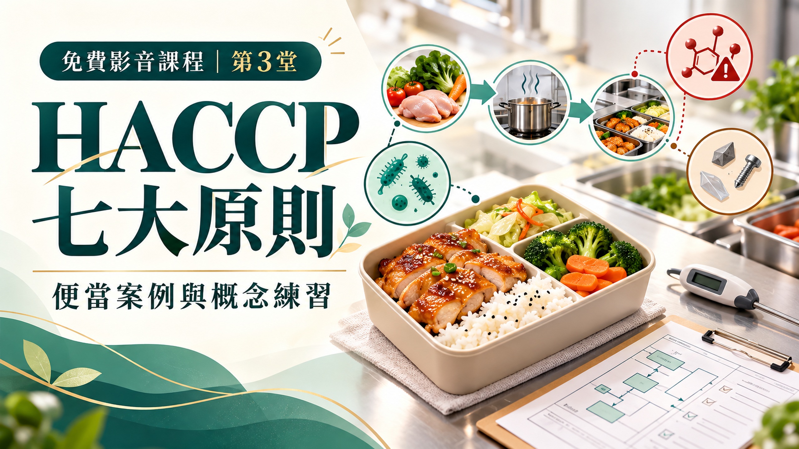 HACCP第3堂：便當案例與概念練習專屬課程封面